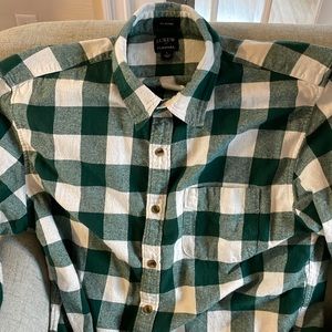 J. Crew classic flannel. Size L.